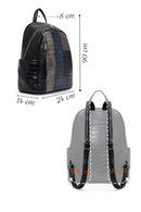 Kadın Siyah Desenli Sırt Çantası | Derimod Kadın Siyah Desenli Sırt Çantası | Derimod