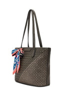 Kadın Gri Uzun Askılı Aksesuarlı Örgü Omuz Çantası | Derimod Kadın Gri Uzun Askılı Aksesuarlı Örgü Omuz Çantası | Derimod