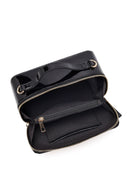 Women's Black Long Strap Patent Leather Mini Shoulder Bag | Derimod Women's Black Long Strap Patent Leather Mini Shoulder Bag | Derimod