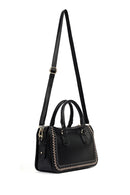 Kadın Siyah Uzun Askılı Örgü Detaylı Kol Çantası | Derimod Kadın Siyah Uzun Askılı Örgü Detaylı Kol Çantası | Derimod