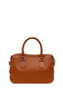 Women's Tan Long Strap Knitted Detail Shoulder Bag | Derimod Women's Tan Long Strap Knitted Detail Shoulder Bag | Derimod