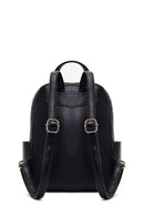 Women's Black Patterned Backpack | Derimod Women's Black Patterned Backpack | Derimod