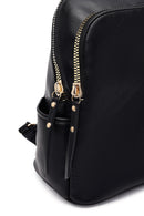 Women's Black Patterned Backpack | Derimod Women's Black Patterned Backpack | Derimod