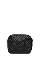 Women's Black Long Strapped Quilted Crossbody Bag | Derimod Women's Black Long Strapped Quilted Crossbody Bag | Derimod
