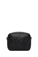 Women's Black Long Strapped Quilted Crossbody Bag | Derimod Women's Black Long Strapped Quilted Crossbody Bag | Derimod