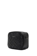 Women's Black Long Strapped Quilted Crossbody Bag | Derimod Women's Black Long Strapped Quilted Crossbody Bag | Derimod