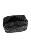 Women's Black Long Strapped Quilted Crossbody Bag | Derimod Women's Black Long Strapped Quilted Crossbody Bag | Derimod