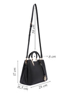 Kadın Siyah Uzun Askılı Kol Çantası | Derimod Kadın Siyah Uzun Askılı Kol Çantası | Derimod