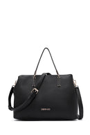 Women's Black Long Strap Classic Shoulder Bag | Derimod Women's Black Long Strap Classic Shoulder Bag | Derimod