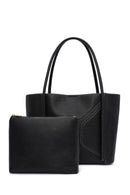 Kadın Siyah Desenli Omuz Çantası | Derimod Kadın Siyah Desenli Omuz Çantası | Derimod