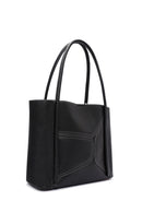 Kadın Siyah Desenli Omuz Çantası | Derimod Kadın Siyah Desenli Omuz Çantası | Derimod