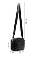 Kadın Siyah Uzun Askılı Örgülü Çapraz Çanta | Derimod Kadın Siyah Uzun Askılı Örgülü Çapraz Çanta | Derimod