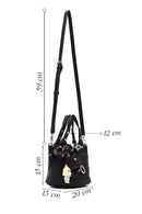 Women's Black Long Strap Mini Shoulder Bag | Derimod Women's Black Long Strap Mini Shoulder Bag | Derimod