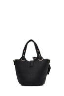 Women's Black Long Strap Mini Shoulder Bag | Derimod Women's Black Long Strap Mini Shoulder Bag | Derimod