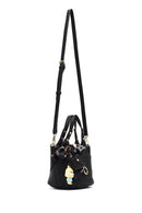 Women's Black Long Strap Mini Shoulder Bag | Derimod Women's Black Long Strap Mini Shoulder Bag | Derimod