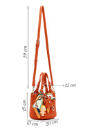 Women's Orange Long Strap Mini Shoulder Bag | Derimod Women's Orange Long Strap Mini Shoulder Bag | Derimod