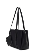 Women's Black Accessorized Classic Shoulder Bag | Derimod Women's Black Accessorized Classic Shoulder Bag | Derimod