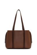 Women's Brown Accessorized Classic Shoulder Bag | Derimod Women's Brown Accessorized Classic Shoulder Bag | Derimod