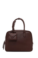 Kadın Bordo Uzun Askılı Charmlı Kol Çantası | Derimod Kadın Bordo Uzun Askılı Charmlı Kol Çantası | Derimod