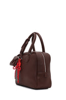 Kadın Bordo Uzun Askılı Charmlı Kol Çantası | Derimod Kadın Bordo Uzun Askılı Charmlı Kol Çantası | Derimod