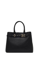 Women's Black Long Strap Classic Shoulder Bag | Derimod Women's Black Long Strap Classic Shoulder Bag | Derimod