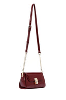 Kadın Bordo Uzun Askılı Rugan Mini Çapraz Çanta | Derimod Kadın Bordo Uzun Askılı Rugan Mini Çapraz Çanta | Derimod
