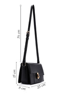 Women's Black Long Strapped Crossbody Bag | Derimod Women's Black Long Strapped Crossbody Bag | Derimod
