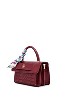 Kadın Bordo Uzun Askılı Baskılı Çapraz Çanta | Derimod Kadın Bordo Uzun Askılı Baskılı Çapraz Çanta | Derimod