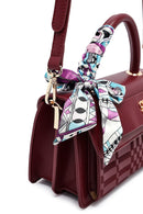 Kadın Bordo Uzun Askılı Baskılı Çapraz Çanta | Derimod Kadın Bordo Uzun Askılı Baskılı Çapraz Çanta | Derimod