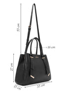 Women's Black Long Strap Casual Shoulder Bag | Derimod Women's Black Long Strap Casual Shoulder Bag | Derimod