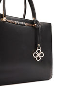 Kadın Siyah Uzun Askılı Kol Çantası | Derimod Kadın Siyah Uzun Askılı Kol Çantası | Derimod