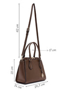 Women's Brown Long Strap Classic Shoulder Bag | Derimod Women's Brown Long Strap Classic Shoulder Bag | Derimod