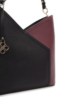 Women's Black Short and Long Strapped Shoulder Bag | Derimod Women's Black Short and Long Strapped Shoulder Bag | Derimod