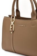 Women's Taupe Long Strap Classic Shoulder Bag | Derimod Women's Taupe Long Strap Classic Shoulder Bag | Derimod