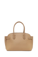 Women's Beige Long Strap Patterned Shoulder Bag | Derimod Women's Beige Long Strap Patterned Shoulder Bag | Derimod