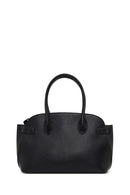 Women's Black Long Strapped Patterned Shoulder Bag | Derimod Women's Black Long Strapped Patterned Shoulder Bag | Derimod