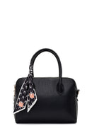 Women's Black Long Strapped Charm Classic Shoulder Bag | Derimod Women's Black Long Strapped Charm Classic Shoulder Bag | Derimod