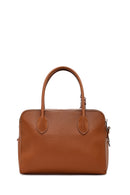 Women's Tan Long Strap Charm Classic Shoulder Bag | Derimod Women's Tan Long Strap Charm Classic Shoulder Bag | Derimod