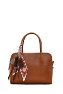 Women's Tan Long Strap Charm Classic Shoulder Bag | Derimod Women's Tan Long Strap Charm Classic Shoulder Bag | Derimod