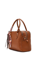 Women's Tan Long Strap Charm Classic Shoulder Bag | Derimod Women's Tan Long Strap Charm Classic Shoulder Bag | Derimod