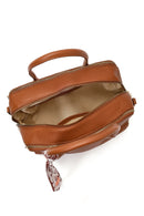 Women's Tan Long Strap Charm Classic Shoulder Bag | Derimod Women's Tan Long Strap Charm Classic Shoulder Bag | Derimod