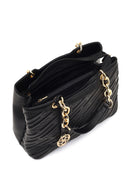 Women's Black Long Strap Printed Sleeve Bag | Derimod Women's Black Long Strap Printed Sleeve Bag | Derimod