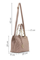 Women's Gray Long Strap Printed Shoulder Bag | Derimod Women's Gray Long Strap Printed Shoulder Bag | Derimod