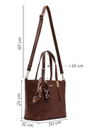 Kadın Kahverengi Uzun Askılı Baskılı Omuz Çantası | Derimod Kadın Kahverengi Uzun Askılı Baskılı Omuz Çantası | Derimod