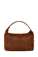 Kadın Kahverengi Uzun Askılı Charmlı Peluş Omuz Çantası | Derimod Kadın Kahverengi Uzun Askılı Charmlı Peluş Omuz Çantası | Derimod