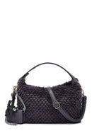 Women's Gray Long Strapped Plush Shoulder Bag with Charms | Derimod Women's Gray Long Strapped Plush Shoulder Bag with Charms | Derimod