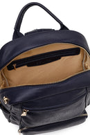 Women's Navy Blue Charm Backpack | Derimod Women's Navy Blue Charm Backpack | Derimod