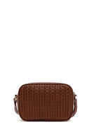 Woman Brown Long Strap Quilted Crossbody Bag | Derimod Woman Brown Long Strap Quilted Crossbody Bag | Derimod