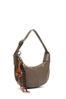 Kadın Gri Aksesuarlı Omuz Çantası | Derimod Kadın Gri Aksesuarlı Omuz Çantası | Derimod