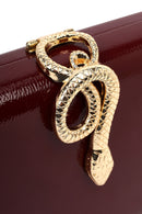 Women's Burgundy Accessory Detailed Long Chain Strap Mini Evening Clutch Bag | Derimod Women's Burgundy Accessory Detailed Long Chain Strap Mini Evening Clutch Bag | Derimod